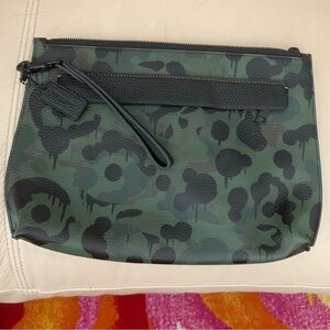 Coach Black Leather Clutch